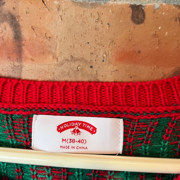 Holiday Time Festive Llama Long Sleeve Ugly Christmas Sweater Men’s Size:M - Picture 2 of 6